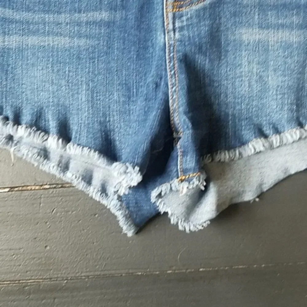 🌼 Wild Blue Cutoff Shorts - Picture 5 of 7